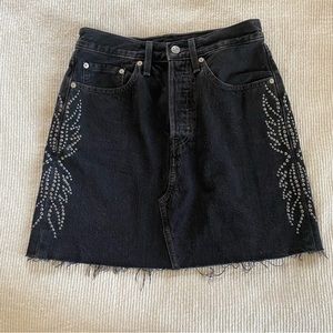 Levi’s Premium Studded Denim Mini Skirt 27
